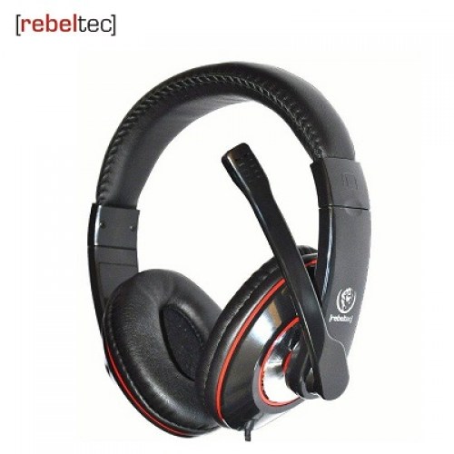 REBELTEC FIDELIO HI-FI STEREO HEADSET BLACK